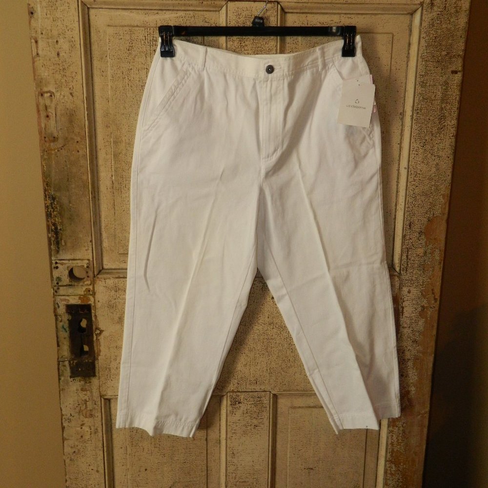 Liz Claiborne Cosette Woman’s Cropped Pants Size 14 New (S-34)